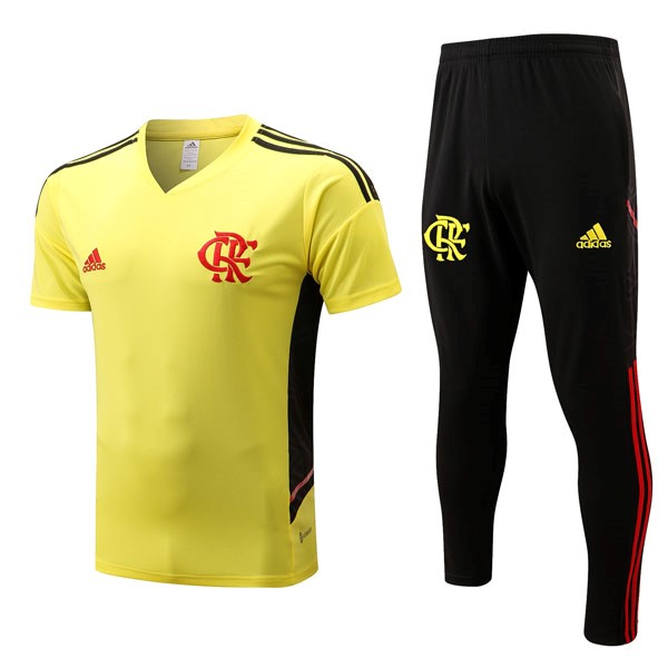 Camiseta Flamengo Conjunto Completo 2022-2023 Amarillo